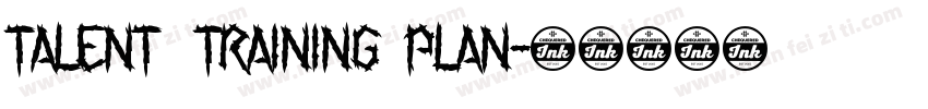 Talent   training  Plan字体转换
